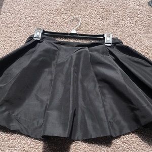 Vintage silk polo brand flare skirt